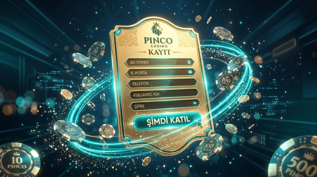 Altın çerçeveli KAYIT formu ve Şimdi Katıl düğmesi